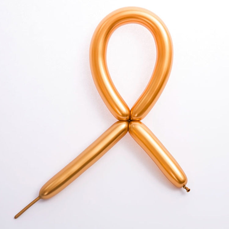 100個/包 加厚260金屬長條魔術氣球編製造型節日派對裝飾用品