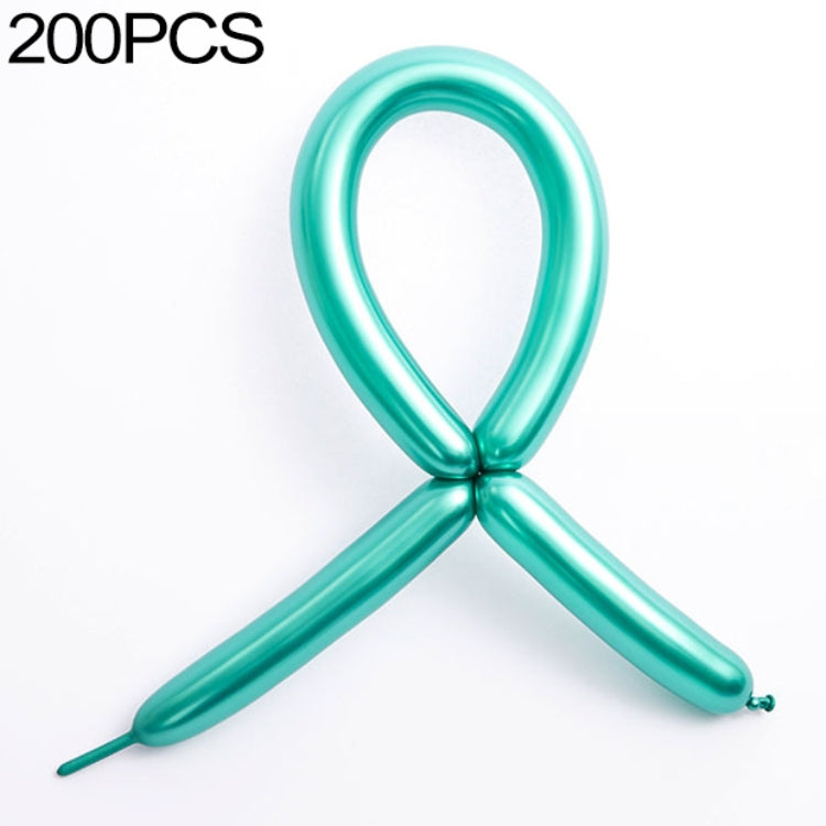 100個/包 加厚260金屬長條魔術氣球編製造型節日派對裝飾用品