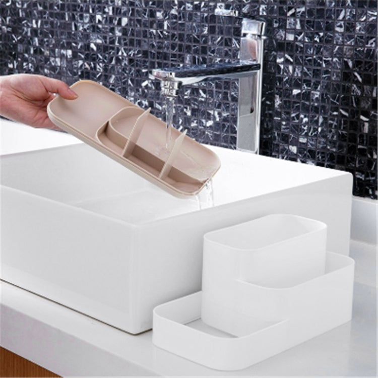 K204創意塑料可拆分格整理化妝品桌面置物架儲物盒