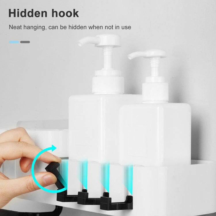 2個裝 浴室配件淋浴架無縫旋轉腳架無縫燈具貨架廚房三腳架