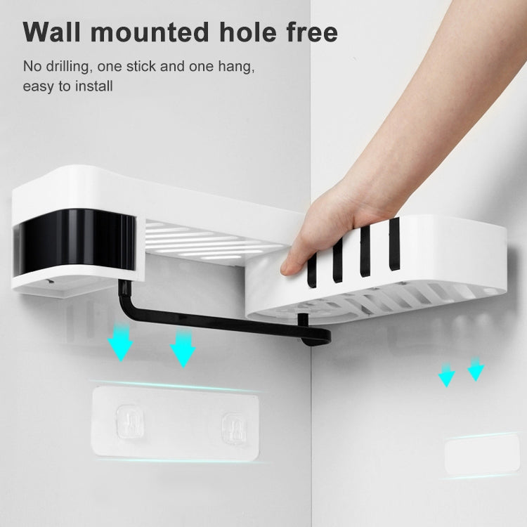 2個裝 浴室配件淋浴架無縫旋轉腳架無縫燈具貨架廚房三腳架