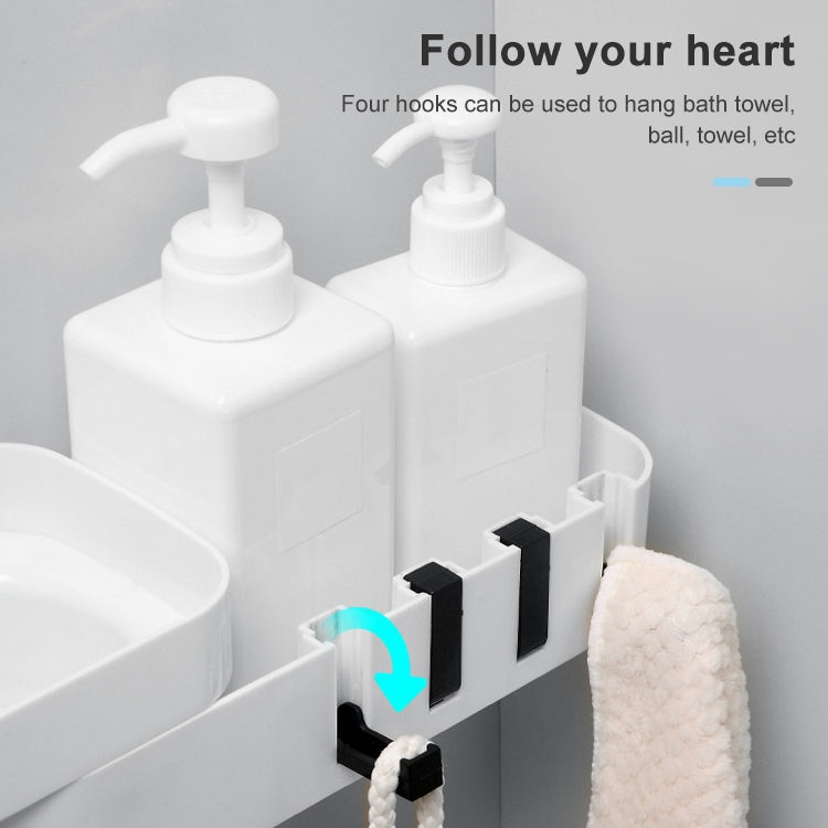 2個裝 浴室配件淋浴架無縫旋轉腳架無縫燈具貨架廚房三腳架