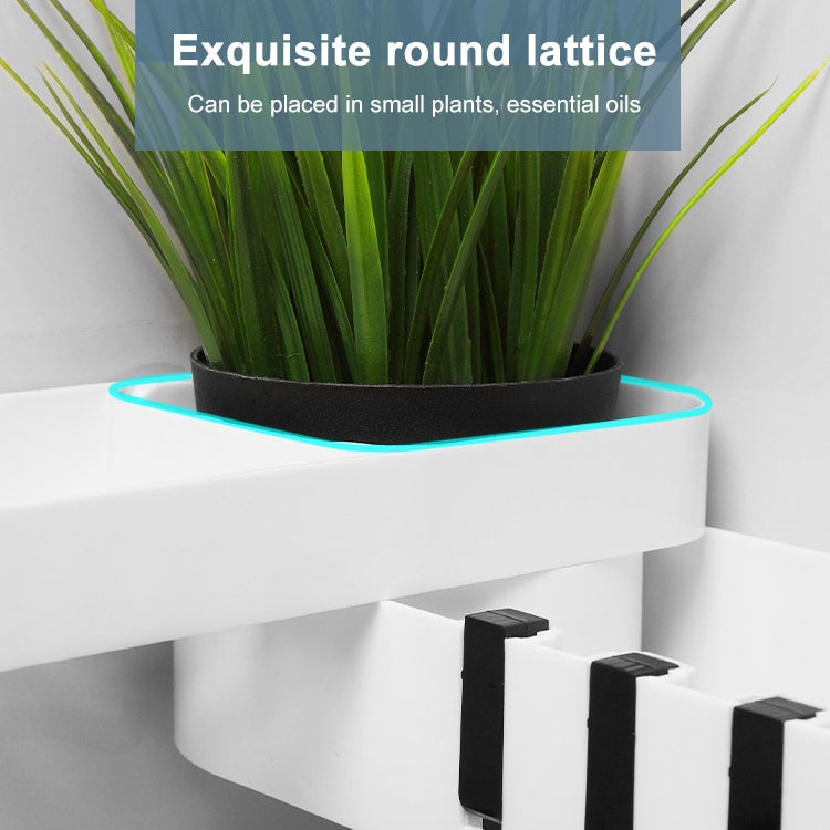 2個裝 浴室配件淋浴架無縫旋轉腳架無縫燈具貨架廚房三腳架