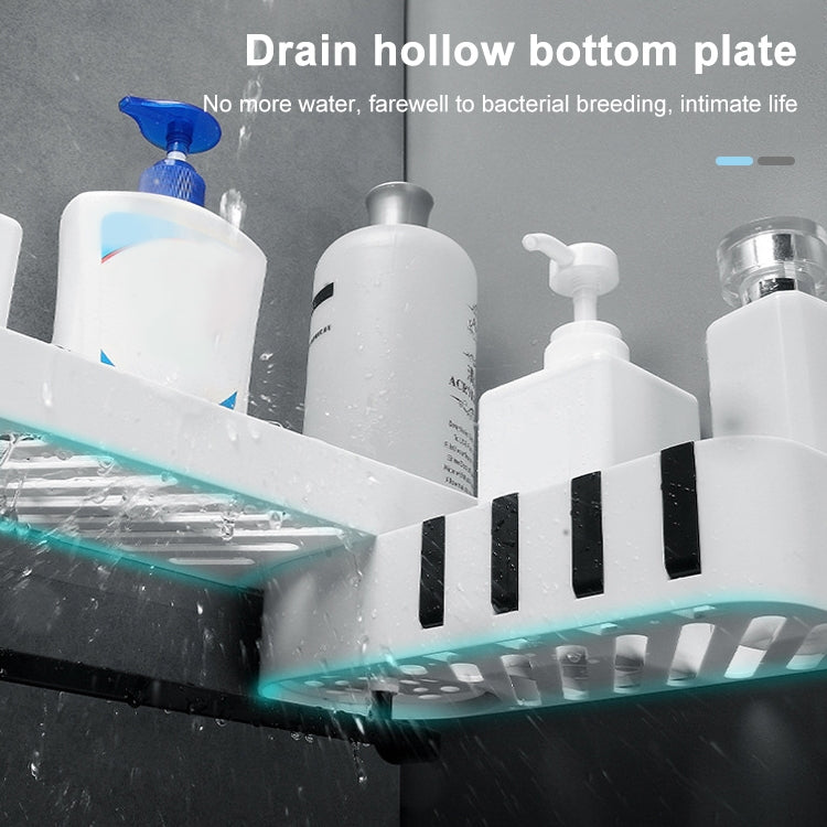 2個裝 浴室配件淋浴架無縫旋轉腳架無縫燈具貨架廚房三腳架