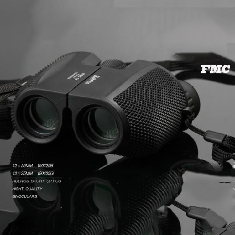 ROLISS 10X25 戶外運動便攜防水袖珍雙筒高倍望遠鏡