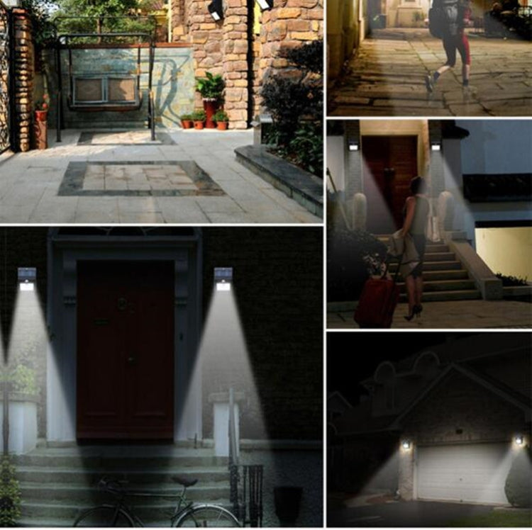 100 LED燈珠 戶外庭院太陽能感應壁燈可調式陽台花園照明小路燈