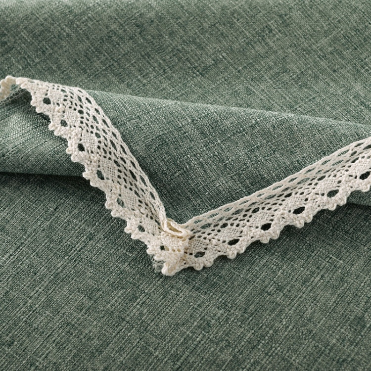 裝飾桌布仿亞麻花邊桌布餐台套