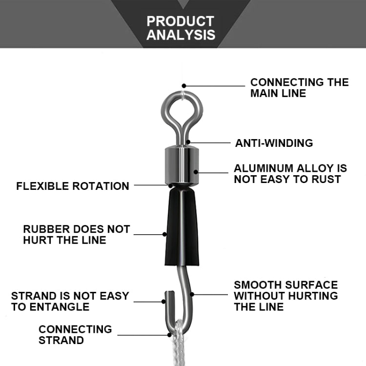 50個漁具配件快速子線夾