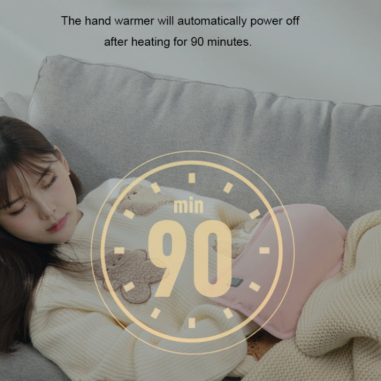 無水型石墨烯熱水袋充電式暖手寶暖水袋毛絨布套，款式：