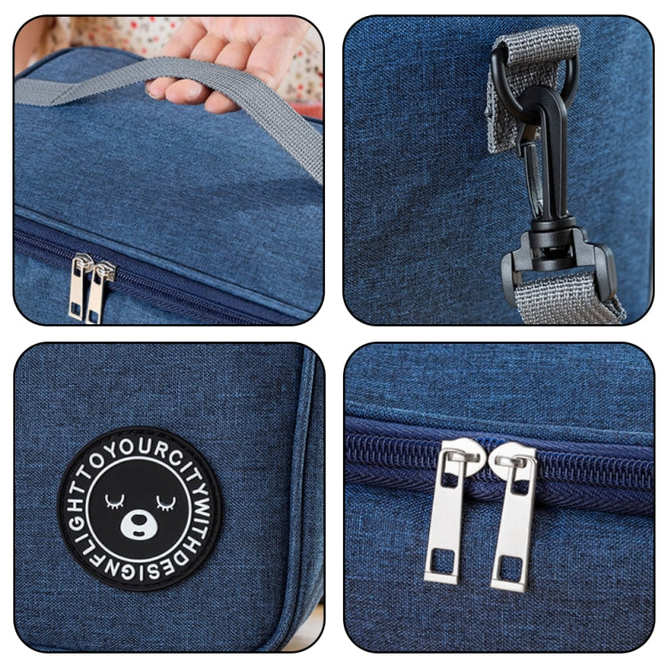 飯盒手提包方形保溫袋鋁箔加厚便當包上班族學生帶飯大容量野餐包帶肩帶