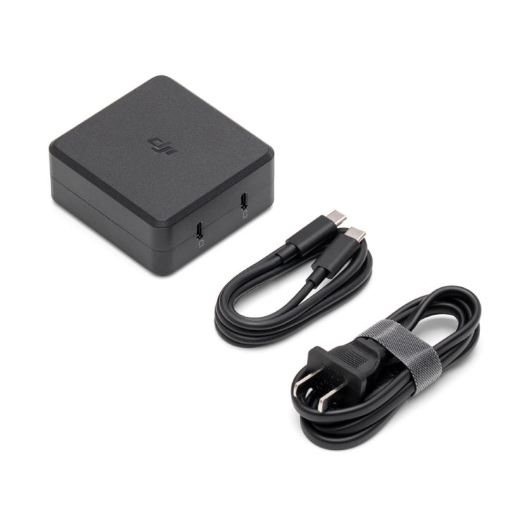 原裝DJI 100W 桌面充電器擁有兩個 USB-C 輸出接口