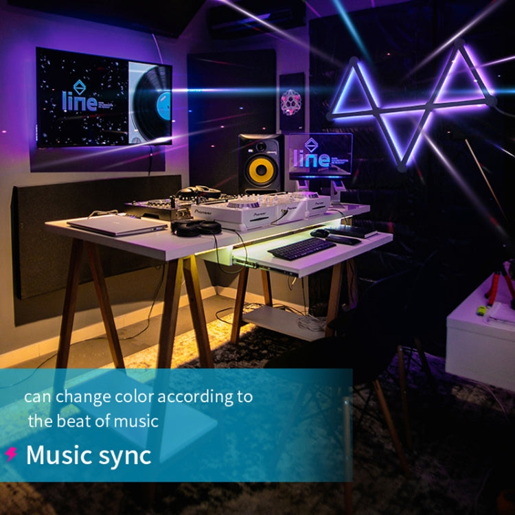 JSK-P22 智能RGB拼接燈節奏燈支持Amazon Alexa / Google Assistant /DuerOS