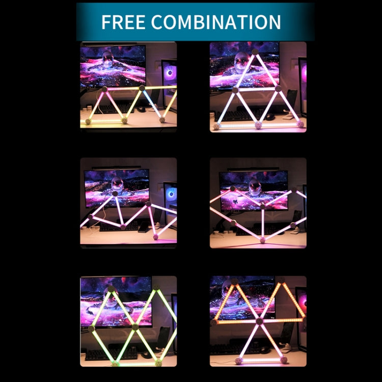 JSK-P22 智能RGB拼接燈節奏燈支持Amazon Alexa / Google Assistant /DuerOS