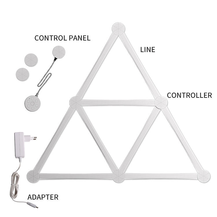 JSK-P22 智能RGB拼接燈節奏燈支持Amazon Alexa / Google Assistant /DuerOS