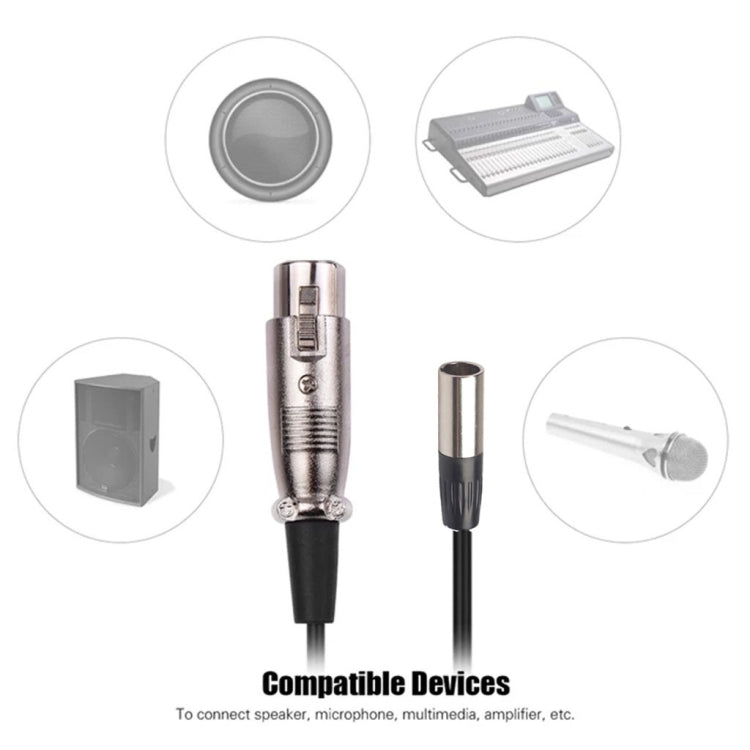 Xlrmini 卡龍母對Mini公平衡線用於48V聲麥克風音頻線