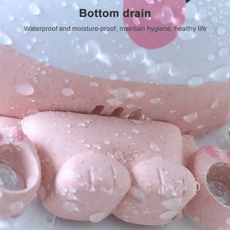 卡通狗狗牙刷牙膏吸壁式置物架，尺寸:16x14x5厘米