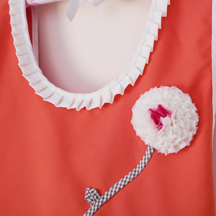 可愛公主美甲美容圍裙 咖啡餐廳工作服