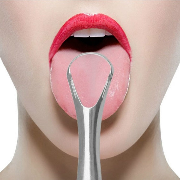 口腔清潔不銹鋼刮舌器