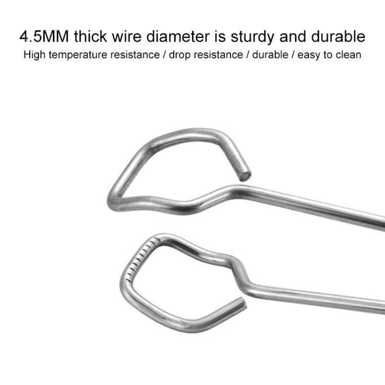 不銹鋼塑料柄燒烤鉗食物夾燒烤工具