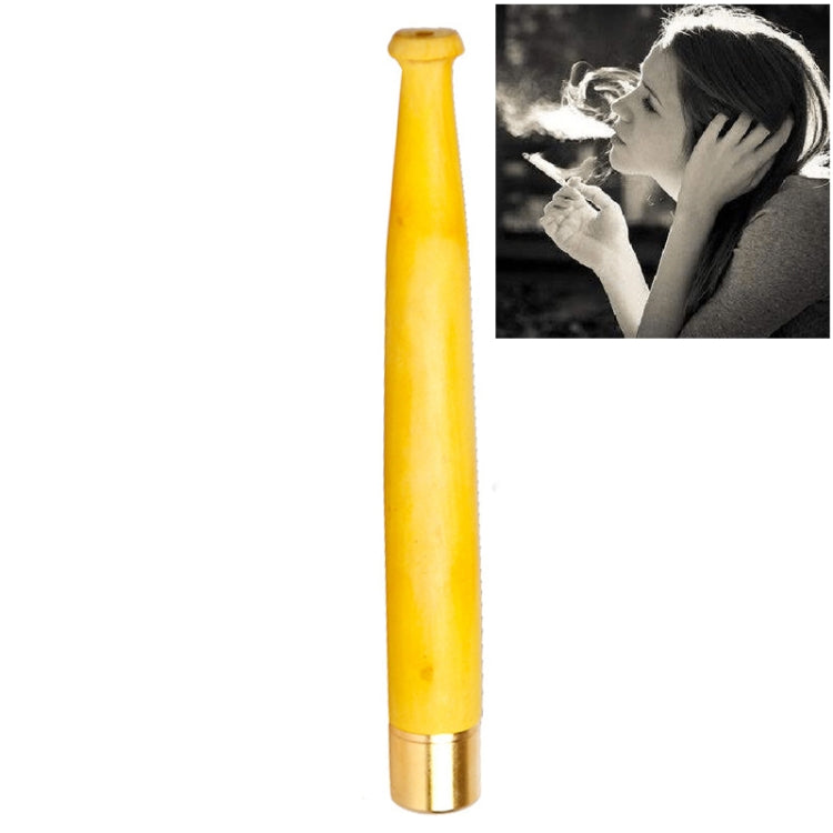 女士細枝拉杆過濾可清洗木質檀木長煙嘴