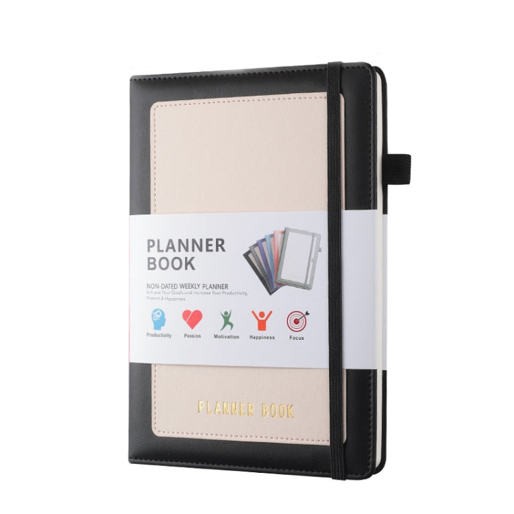 YMX-018  A5 自律綁帶筆記本周計劃月計劃本點陣方格計劃者效率手冊