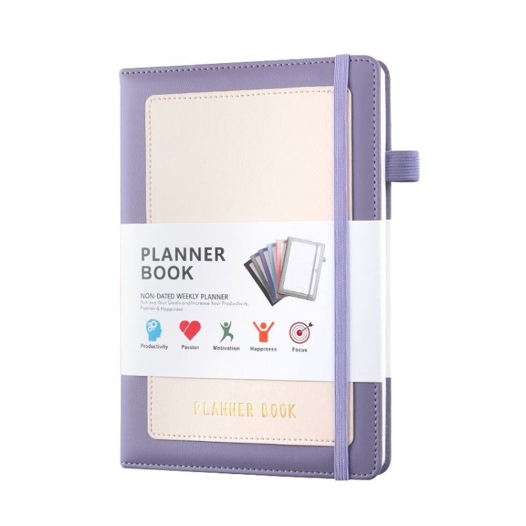 YMX-018  A5 自律綁帶筆記本周計劃月計劃本點陣方格計劃者效率手冊