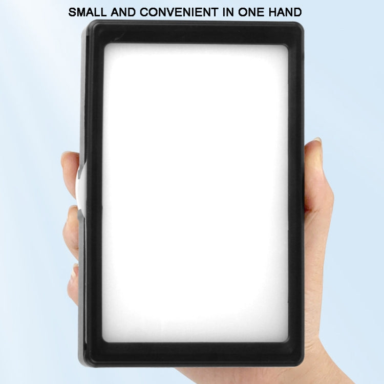 6寸  3200-5500K三色溫桌面攝影打平板直播補光燈，規格：