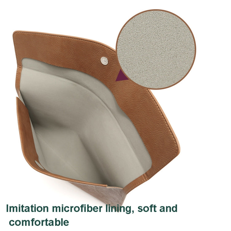 PU皮革荔枝紋筆記本電腦內膽包 適用於14寸筆記本電腦，款式：