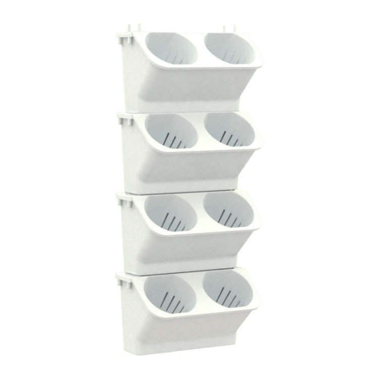 室內裝飾植物牆花盆 客廳陽台垂直綠化種植盒立體組合壁掛盆，尺寸: 24x14x57cm