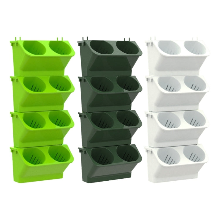 室內裝飾植物牆花盆 客廳陽台垂直綠化種植盒立體組合壁掛盆，尺寸: 24x14x57cm