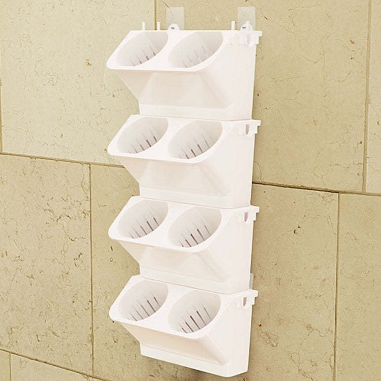 室內裝飾植物牆花盆 客廳陽台垂直綠化種植盒立體組合壁掛盆，尺寸: 24x14x57cm