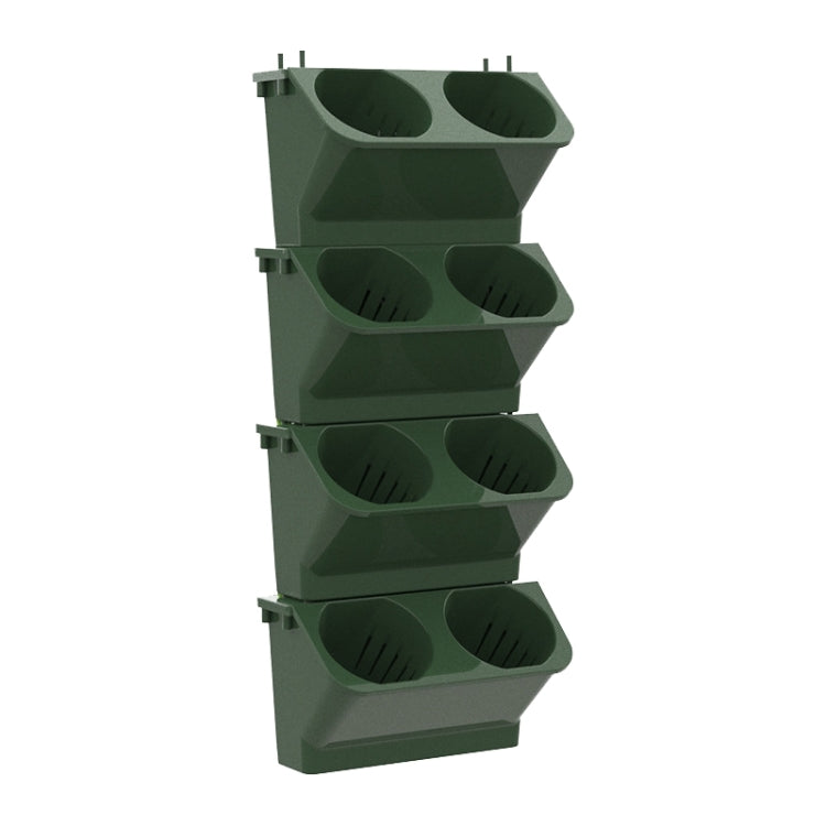 室內裝飾植物牆花盆 客廳陽台垂直綠化種植盒立體組合壁掛盆，尺寸: 24x14x57cm