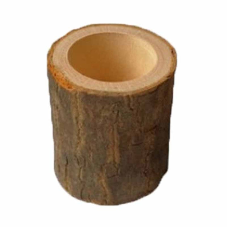 3個一賣 迷你天然原木圓形家庭辦公室花園裝飾多肉植物花盆燭台小盆景家居裝飾