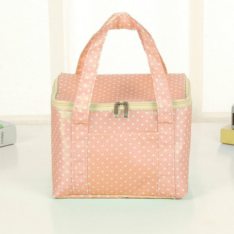 大號牛津布保溫包手提便當包花色方形戶外野餐包