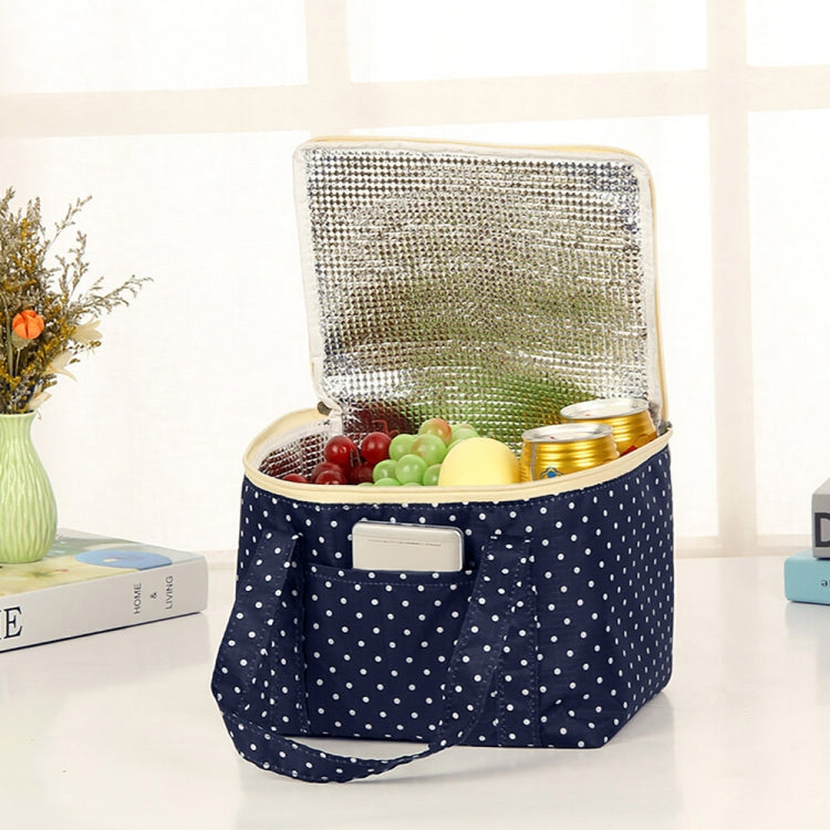 大號牛津布保溫包手提便當包花色方形戶外野餐包