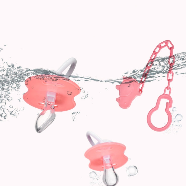 嬰兒卡通硅膠安撫奶嘴套裝和鏈條組合裝寶寶安睡玩嘴