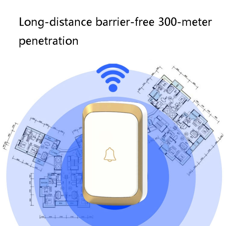 CACAZI/卡佳斯 A20 智能家用無線門鈴 數碼音樂遠距離遙控防水門鈴