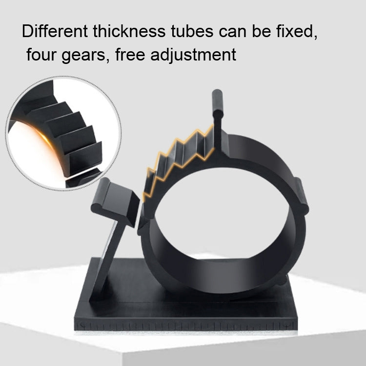 100個賣 可調式自粘電線固定理線器網線整理器