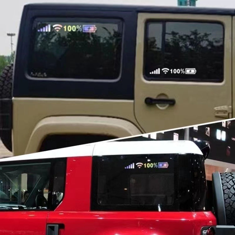 10個賣  汽車貼紙擋風玻璃裝飾貼紙WIFI信號標誌個性反光貼