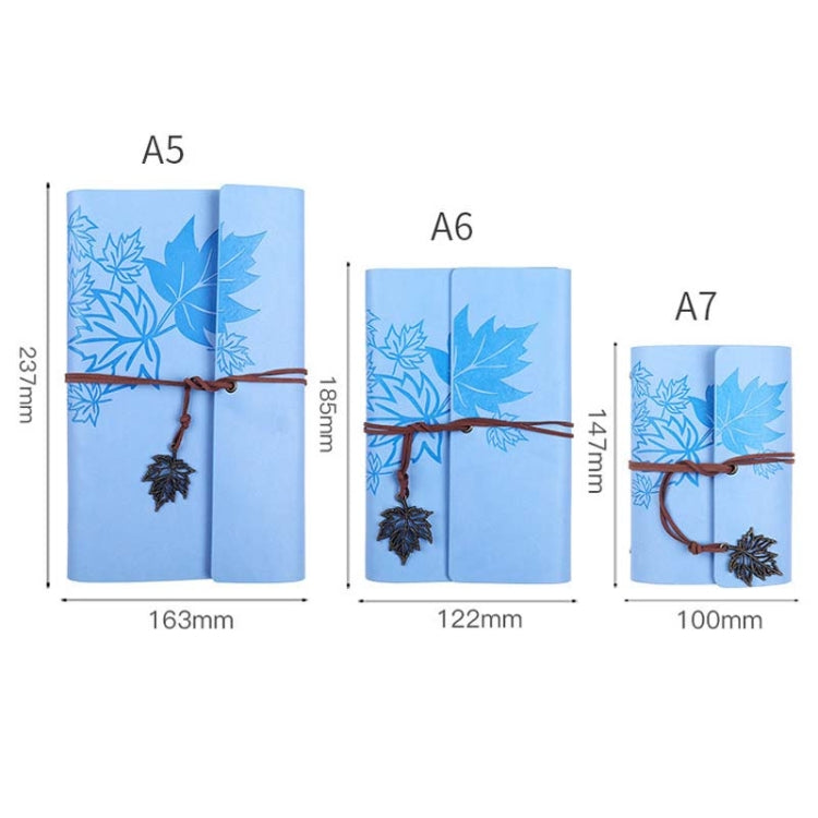 PU復古綁帶手帳本活頁筆記本仿銅楓恭弘=叶 恭弘款