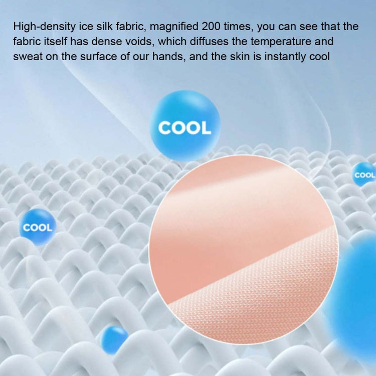 夏季薄款女士防晒手套美甲防護半指冰絲手套，款式：
