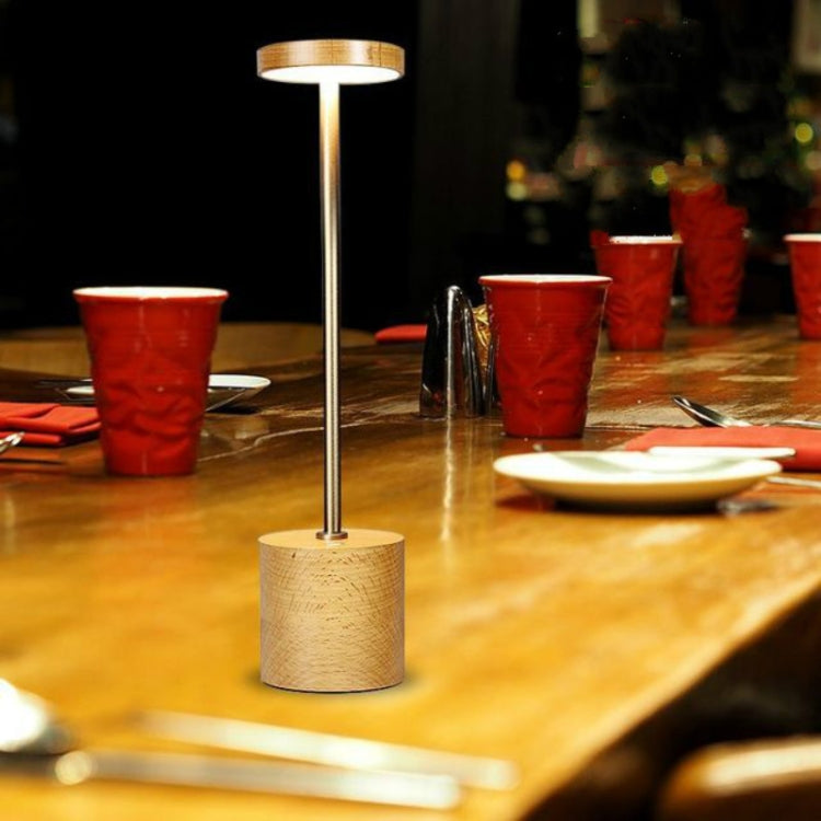 創意USB充電實木酒店檯燈LED兒童學生宿舍護眼閱讀學習燈