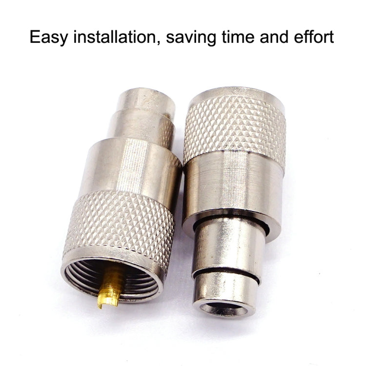 10個一賣 UHF公頭PL259連接器RG8 / RG58線材天線連接器