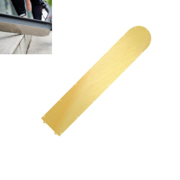 滑板車不銹鋼底板蓋防水滑板車底盤保護裝甲配件 顏色隨機發貨