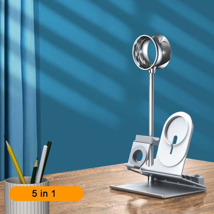 派凡 五合一多功能耳機收納支架 無線充底座支架