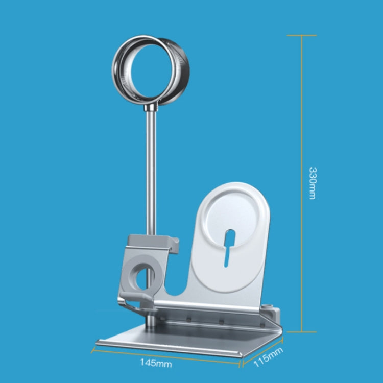 派凡 五合一多功能耳機收納支架 無線充底座支架