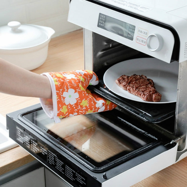 5套一賣 加厚微波爐耐高溫內加絨隔熱手套二件套