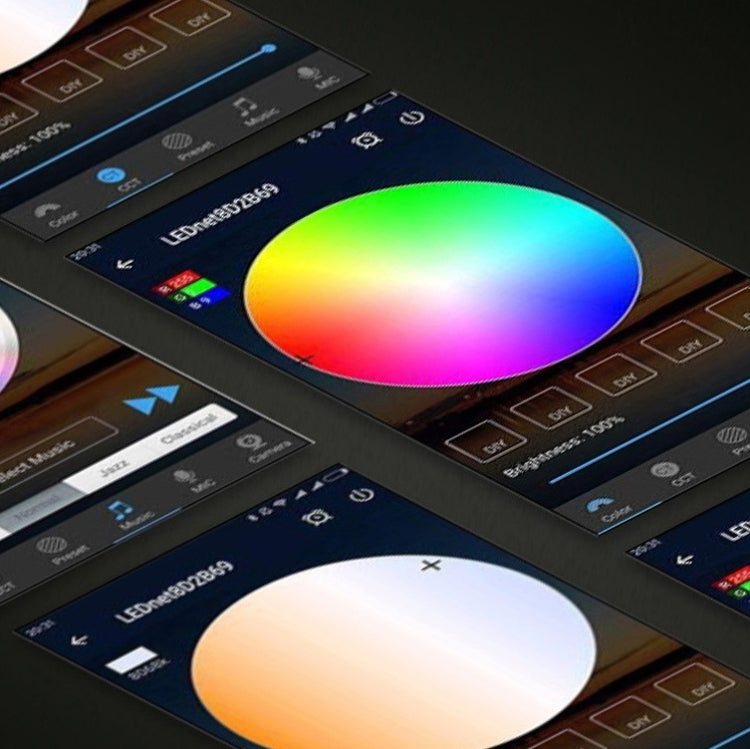 藍牙套裝智能音樂聲控燈條 防水5050RGB七彩變色氛圍LED燈帶 24鍵遙控