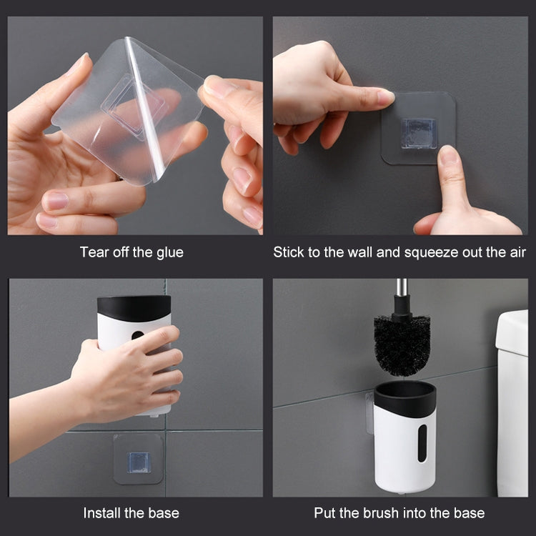 不銹鋼壁掛免打孔家用軟毛馬桶刷