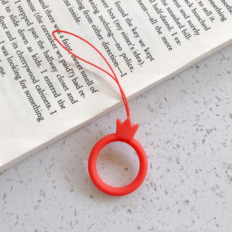 10個賣 皇冠款 指環硅膠圈手機掛繩U盤繩